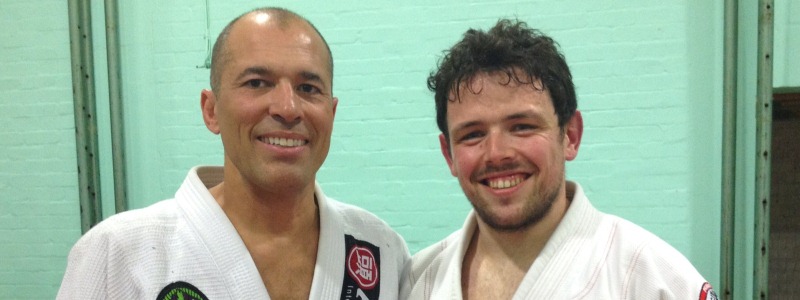 Robin French with Royce Gracie - April 2013