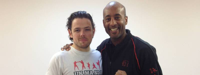 Robin French with Sifu Mark Phillips - December 2013 Robin French with Sifu Mark Phillips - December 2013