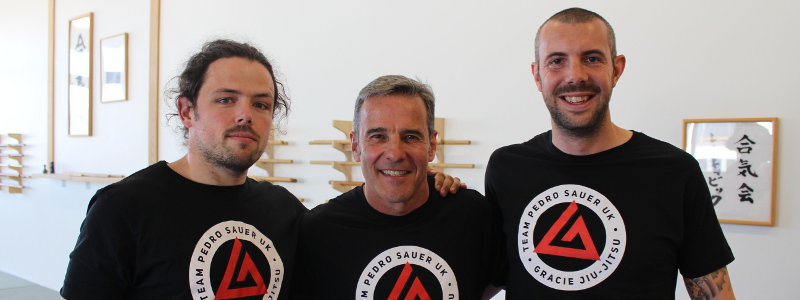 Robin French with Master Pedro Sauer - June2015 Robin French with Master Pedro Sauer - June2015