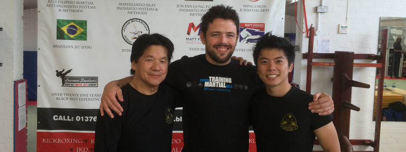 Robin French with Sifu Fong and Kevin Lee - September 2015