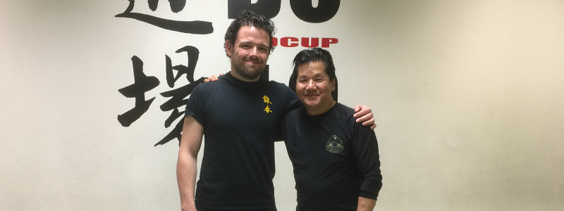 Robin French with Sifu Fong - December 2015 Robin French with Sifu Fong - December 2015
