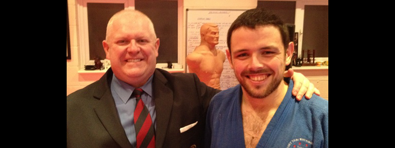 Robin French with Sensei Tom Starling Robin French with Sensei Tom Starling
