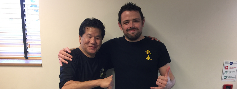 Robin French with Sifu Francis Fong - December 2016 Robin French with Sifu Francis Fong - December 2016