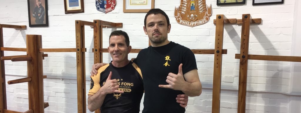 Robin French with Sifu Jim Brault - January 2017 Robin French with Sifu Jim Brault - January 2017
