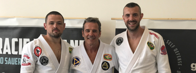 Robin French wIth Master Pedro Sauer and Peter Squire - June 2017