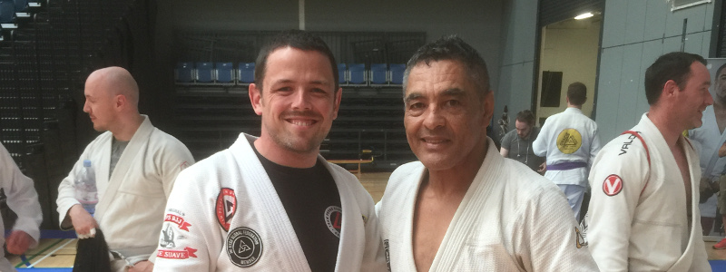 Robin French with Master Rickson Gracie - July 2018 Robin French with Master Rickson Gracie - July 2018