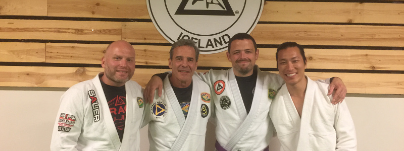 Robin French with Master Pedro Sauer, Alex Ueda and Johann Eyvindsson - June 2019